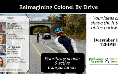 Reimagining Colonel By Drive – 1 December 7:30pm on Zoom